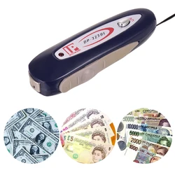 2in1 Portable Mini Money Detector Counterfeit Cash Currency Banknote Checker Tester with Magnetic & UV Light for USD EURO