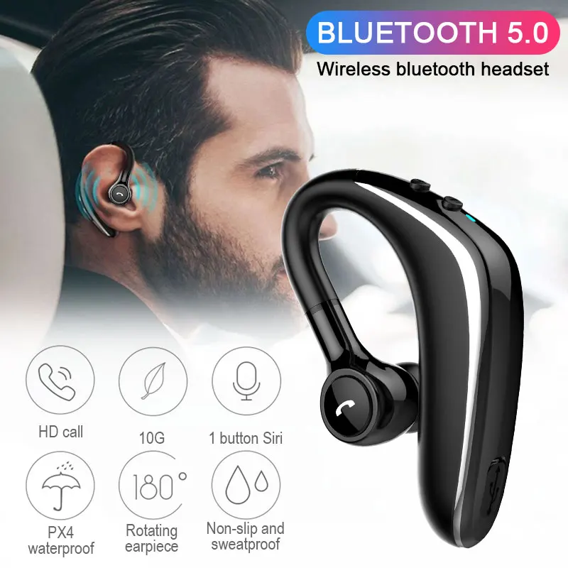 Wireless Bluetooth Earphone Handsfree Bluetooth Car Kit For Mobile Phone High Quality Hand-Free Headset In-Ear Hand free