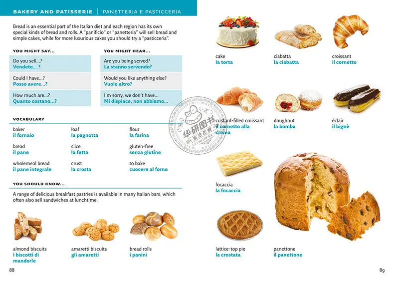 Collins Italian Visual Dictionary Original Language Learning Books