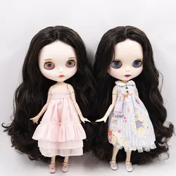 ICY DBS Blyth doll No.950 Black hair JOINT body White skin 1/6 BJD customized face with eyebrow ob24 anime girl