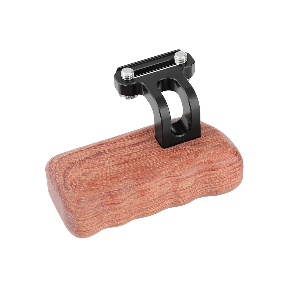 KIMRIG DSLR Reversible Holz Kamera Griff Universal Griff Grip Mit 1/4 "-20 Flügelschraube Knob Für Kamera Käfig Rig (linke Seite)