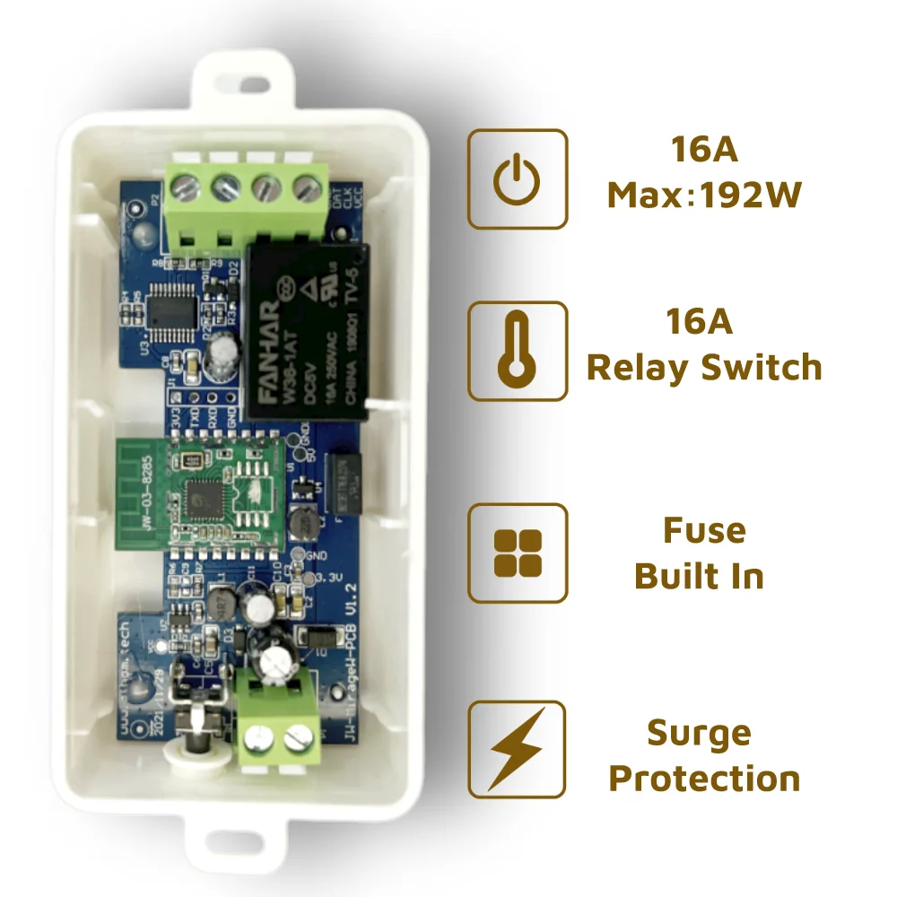 Controlador de tira de luz de alta potência WLED, WS2812B, WS2811, SK6812, TM1814, WS2813, WS2815, 16A, 5-24V