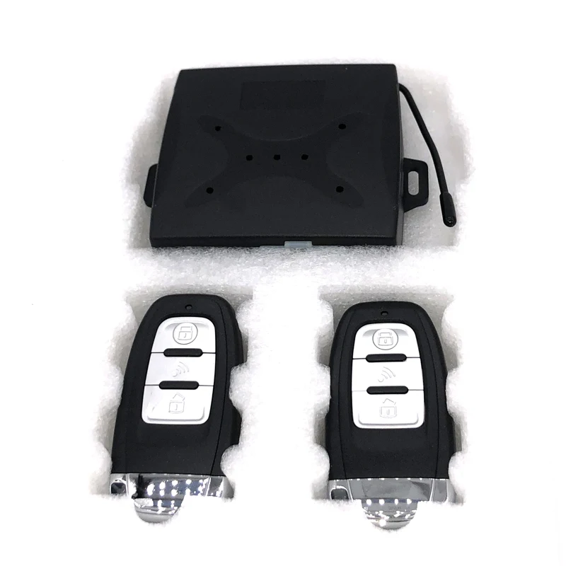 Auto sistema de entrada keyless botão de parada partida do carro universal sistema de chave inteligente alarme do carro fechadura da porta central com controle remoto