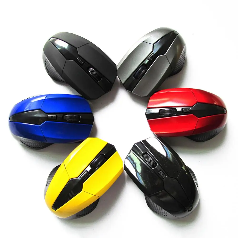 1pc Plug and Play 2.4GHz Wireless Optical Mouse with USB 2.0 Receiver for PC Laptop Computer