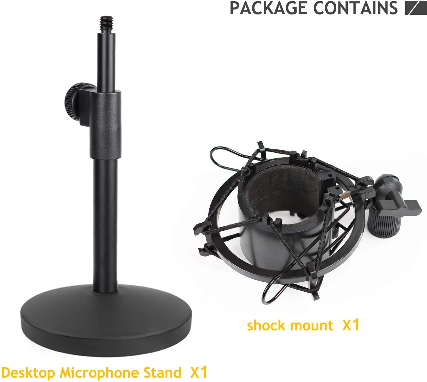Desk Mic Stand  Adjustable Metal Table Microphone Stand with Shock Mount for K669 AT2020 Bm 800 Microphone