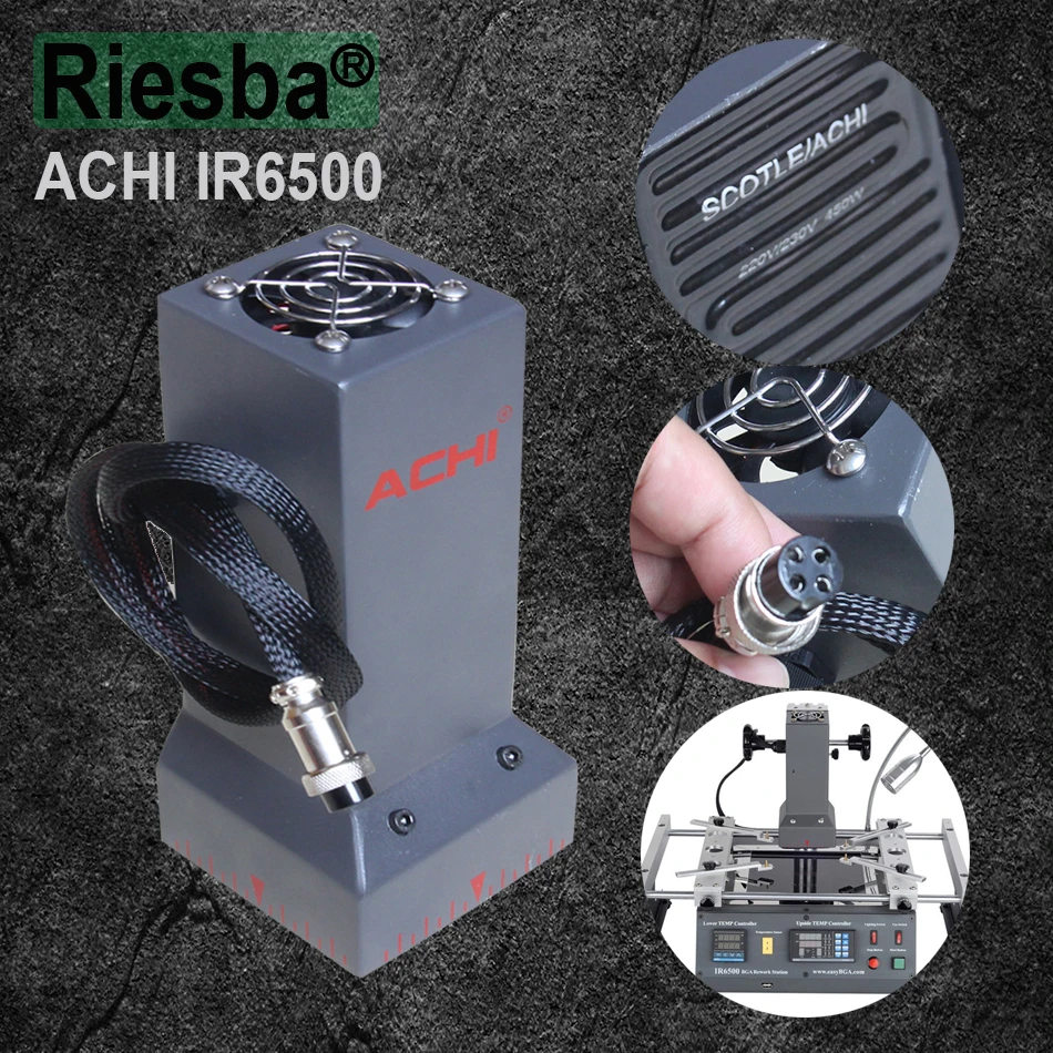 ACHI IR6500 BGA Infrared Top Heater Top Head Built-in 450W Ceramic Plate for 110V/220V