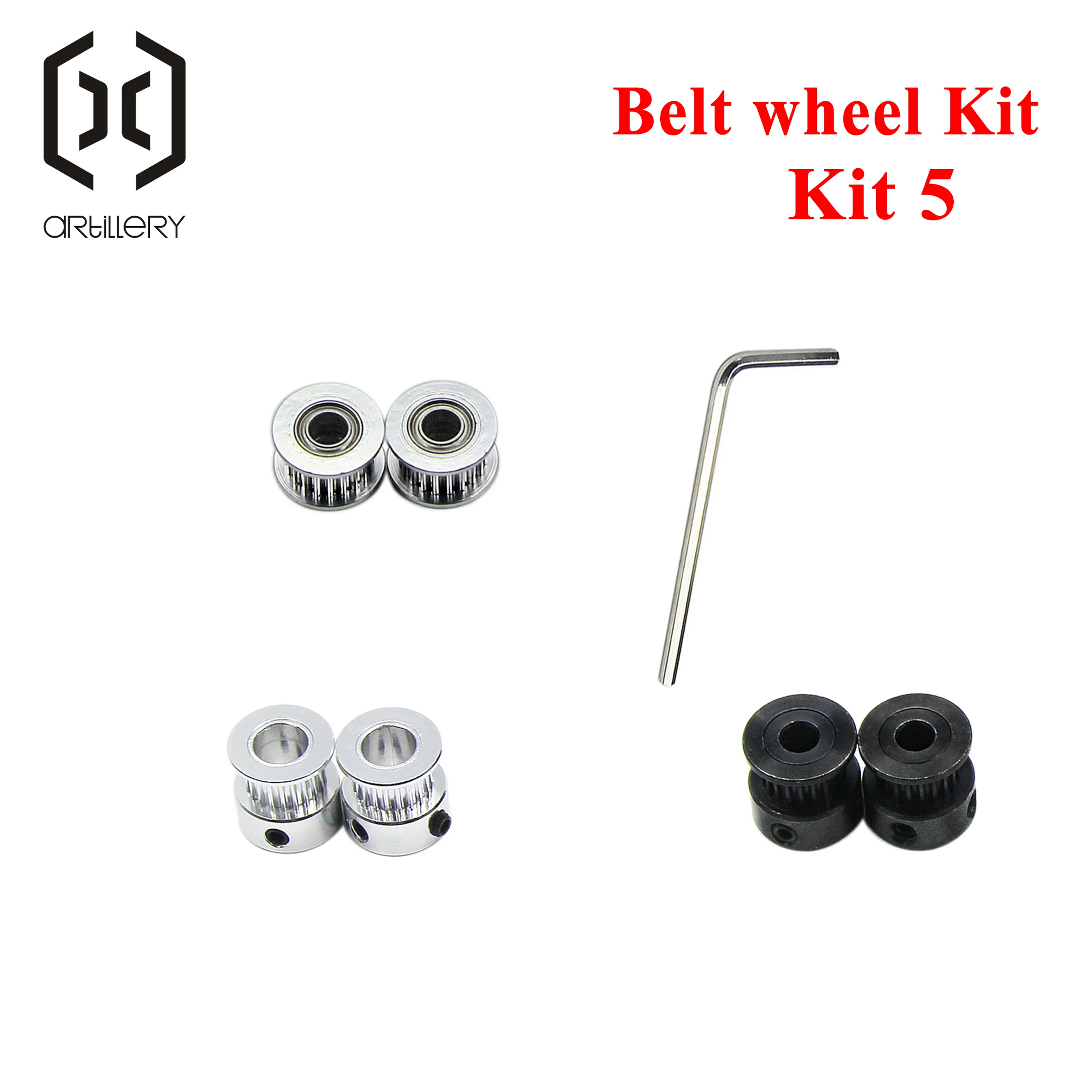 La cinghia dentata GT2 e il kit della ruota dentata sono utilizzati dalle stampanti 3D artillery Sidewinder X1, x2, Genius, Genius Pro e supportano