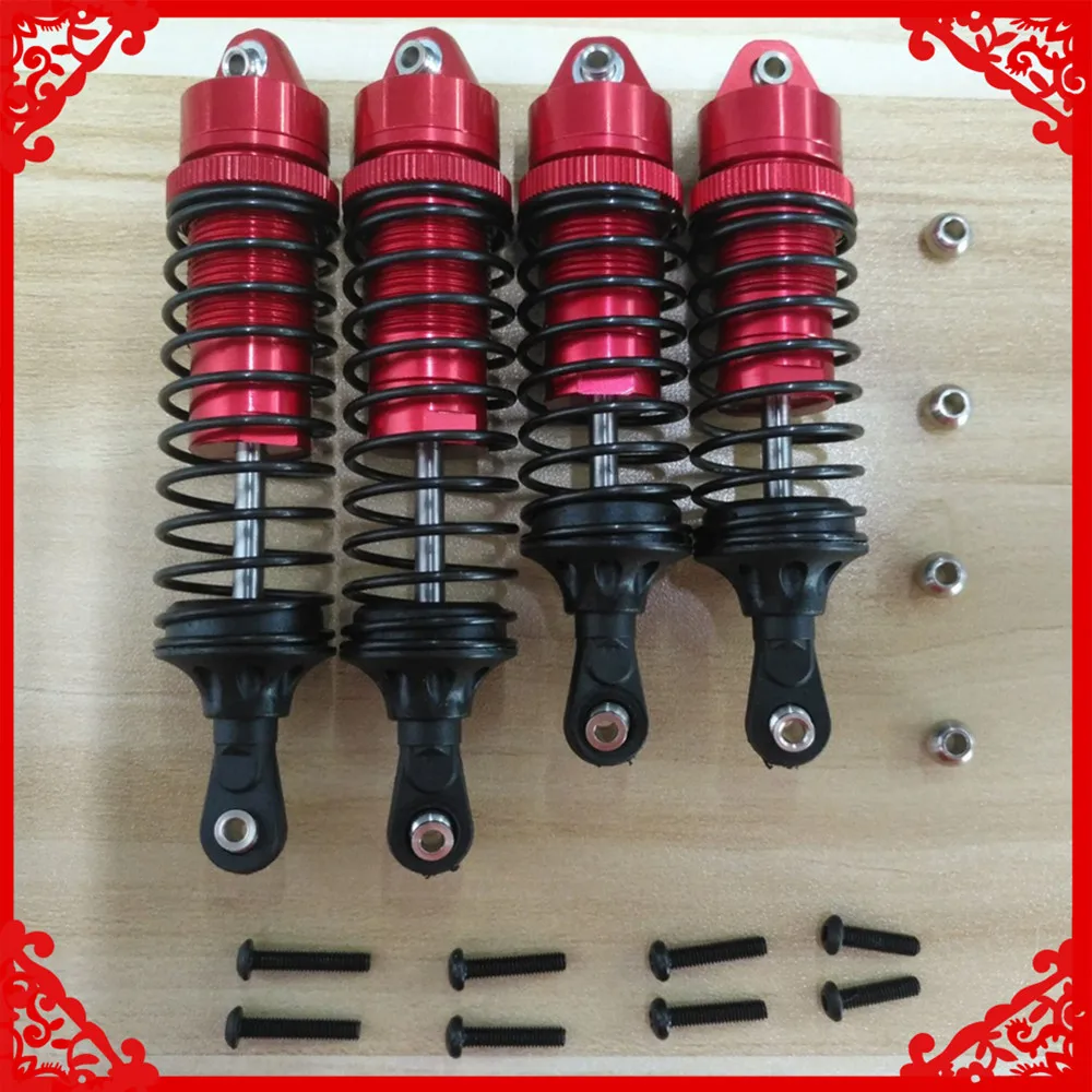 2/4 4PCS Aluminum Front&Rear Shocks Absorber Assembled for Traxxas Slash 4x4 4WD 2WD Rustler VXL Stampede 1/10 Upgrade Part