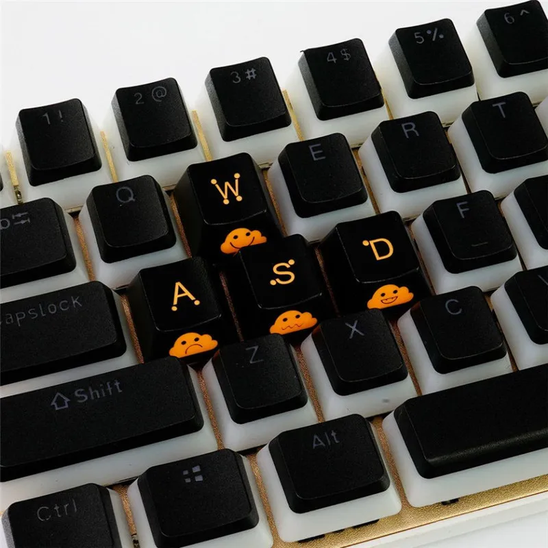 WASD السهم 4 مفاتيح PBT ABS المفاتيح الميكانيكية لوحة المفاتيح الاتجاه 1U مخصص الكرتون الأسود Mx التبديل مفتاح غطاء OEM الشخصي