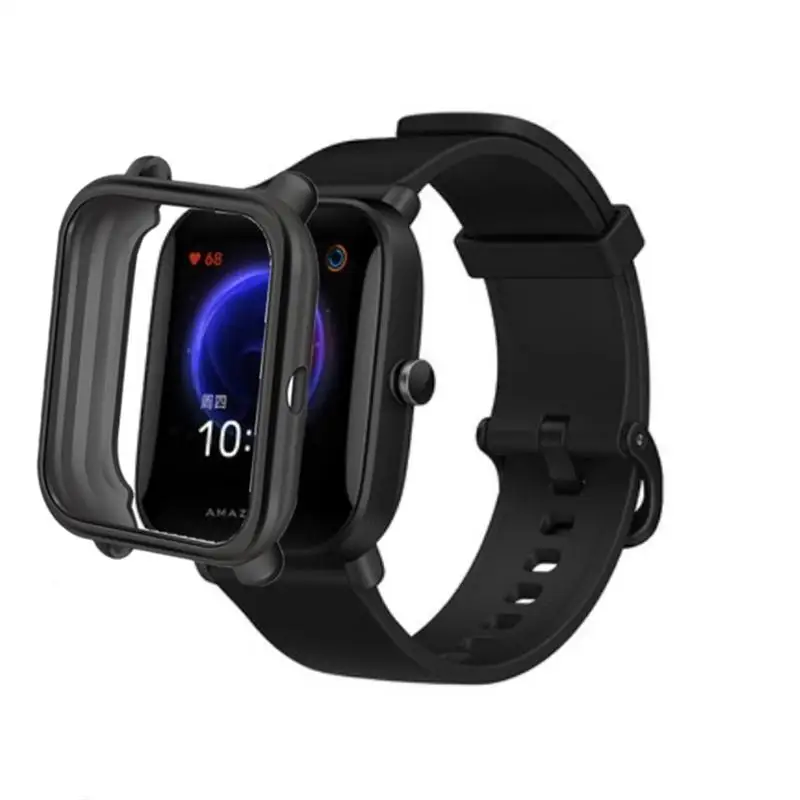 FIFATA Case Cover For Xiaomi Huami Amazfit GTS 2 Mini / Bip U/S/Pro Smart Watch Protective Frame Full Coverage Plating TPU Shell