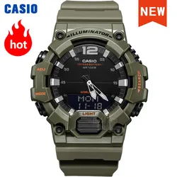 Casio relógio de pulso digital 100 metros, relógio de pulso, modelo masculino, esportivo militar, à prova d'água