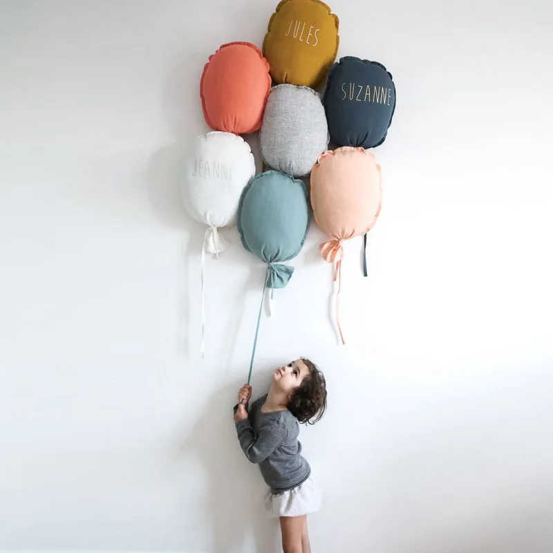 Cute Balloon Wall Hanging Ornaments Cotton Kids Room Nordic Baby Bedroom Decoration Tent Hanging Baby Photography Props