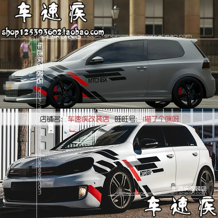 Car stickers FOR Golf 7 GOLF 8 POLO appearance modified creative racing decals