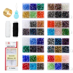 600Pcs/Lot 4mm Plated Colorful Glass Beads For Craft DIY Clothing beads For Embroidery Jewelry Garment Accessories