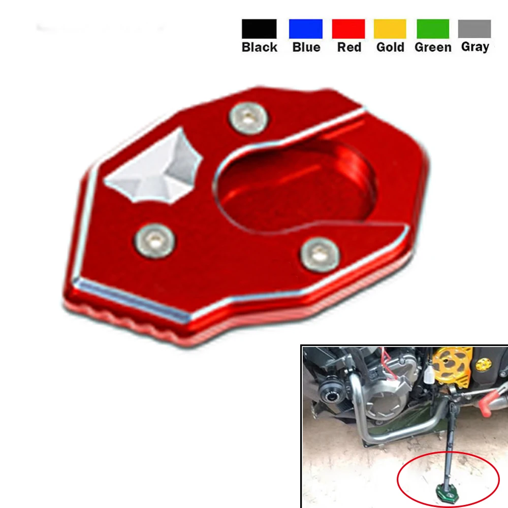 Motorcycle Kickstand Extension Foot Side Stand Pad Support Plate Enlarge For KAWASAKI Z1000SX Z 1000SX Z1000 SX All Years