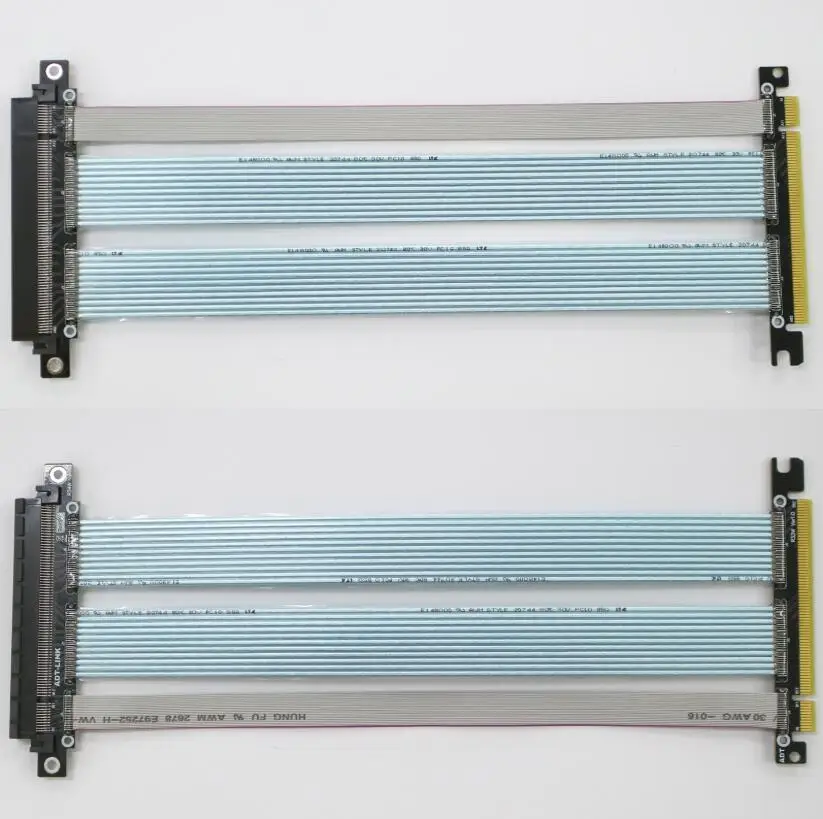 Nâng PCI-E X16 4.0 X16 Với Sợi Dây Cáp Nối Dài Card Đồ Họa Máy Tính Cài Đặt Khung Xe PCI Express Nối Dài Ruy Băng 256G/Bps