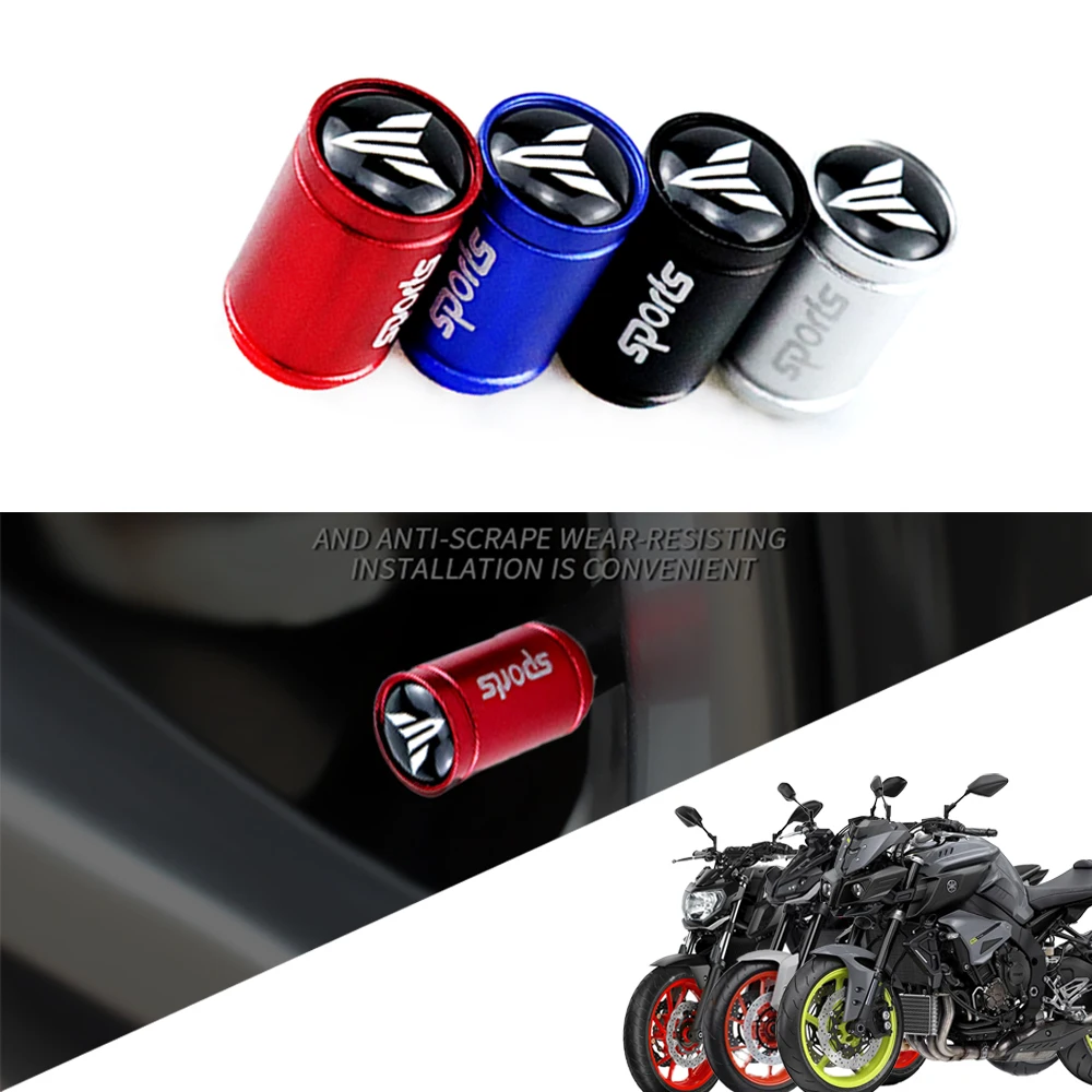 For YAMAHA MT01 MT03 MT125 MT07 MT09 MT10 MT15 Motorcycle Tire Air Valve Caps Wheel Tyre Dust Stems Cover MT 01 125 03 07 09 10