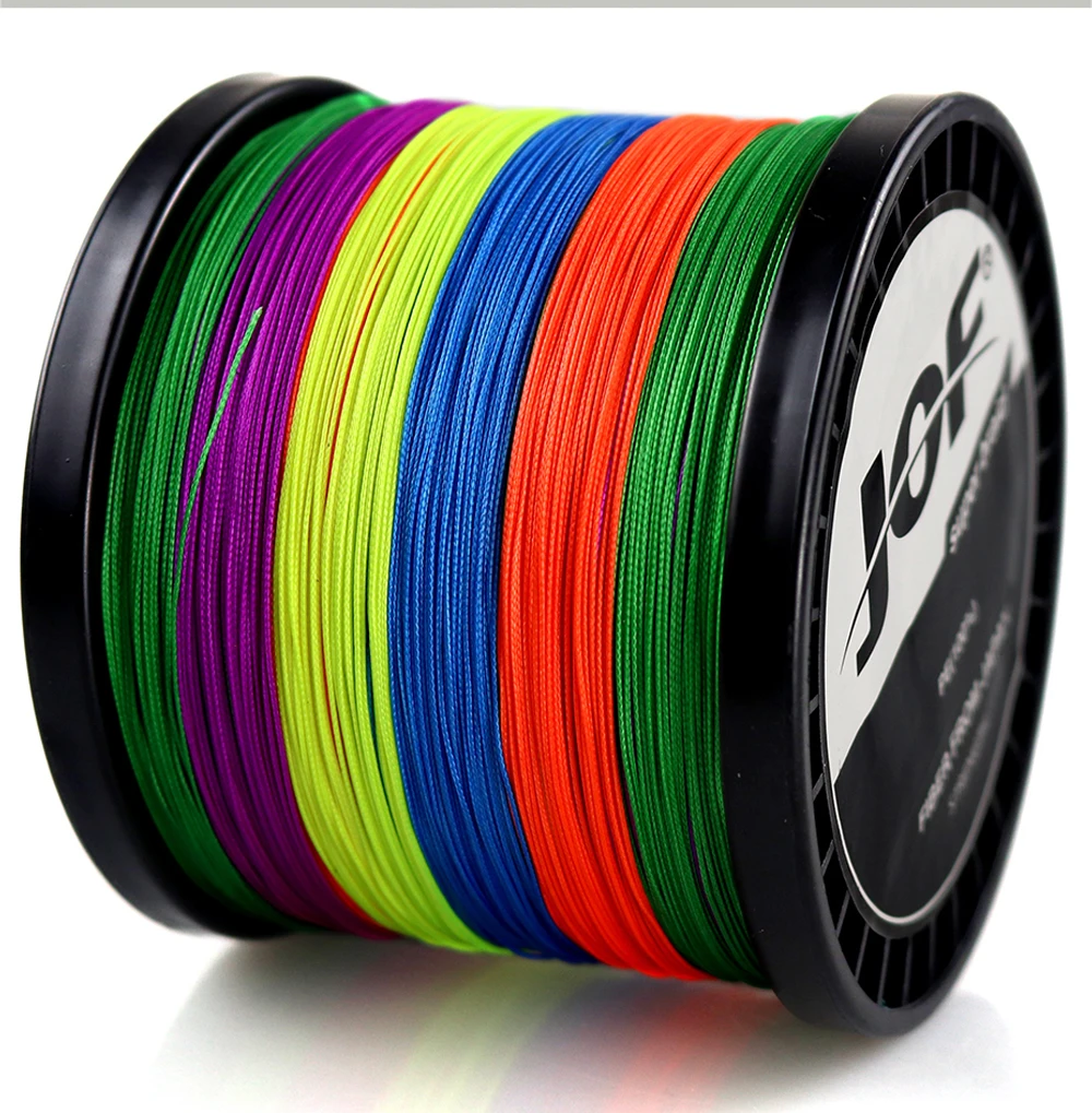 JOF PE-Angelschnur mit geflochtenem Draht, 1000 m, 500 m, 4 Stränge, 0,16 mm–0,50 mm, 18LB-80LB, japanische starke Multifilament-Faser-Angelschnur – Detail 15