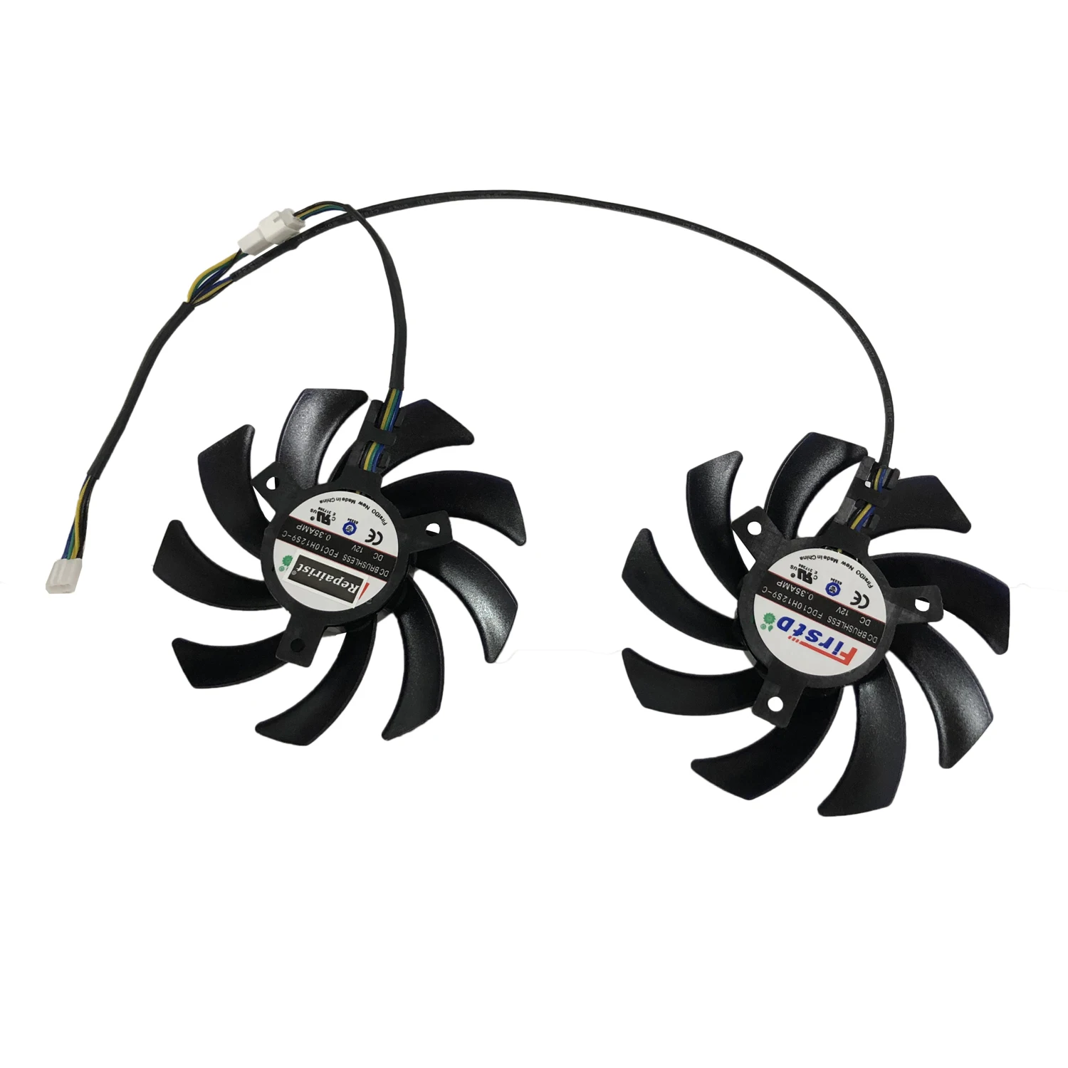 

2Pcs/Set,FDC10H12S9-C,VGA GPU Cooling Cooler,Graphics Video Card Fan,For XFX R9 285 280 290 290X 280X R9-270/290/390X RX 480 470