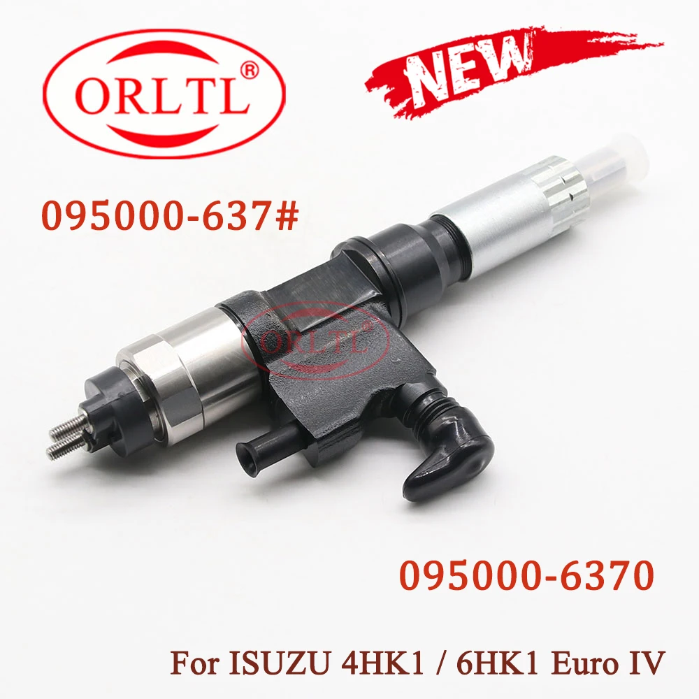 

ORLTL Auto Engine Diesel Fuel Injection 095000-6370 095000-6371 Common Rail Injector 8-97609789-0 for Denso ISUZU 4HK1 6HK1