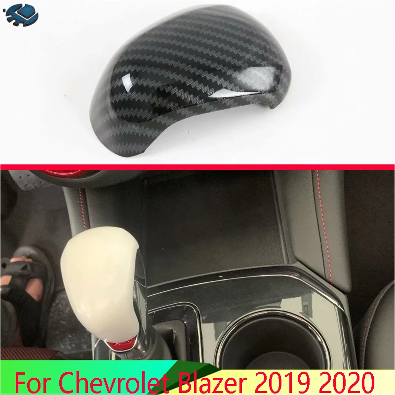 For Chevrolet Blazer 2019 2020  Car Decoration Gear Head Shift Knob Switching Cover Interior Trimmer Moldings