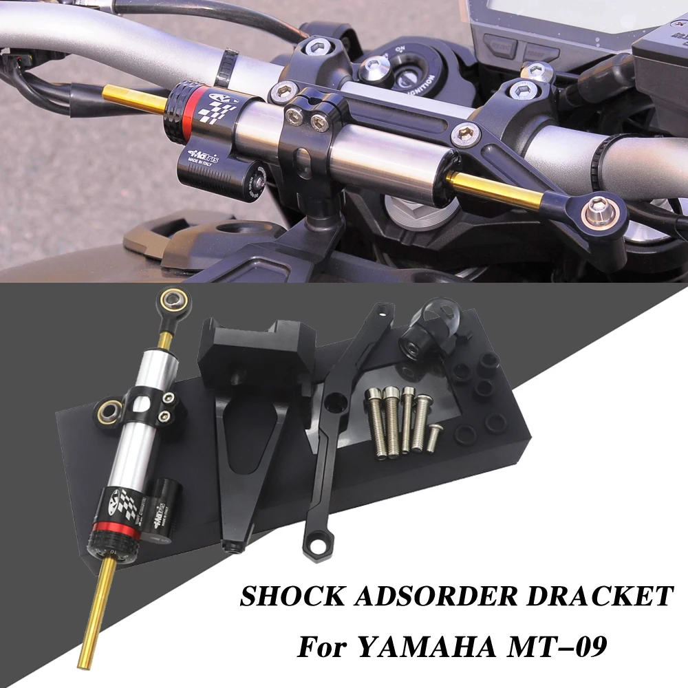 

New Motorcycle Steering Stabilize Damper Bracket Mount FOR YAMAHA MT-09 MT09 FZ09 FZ-09 2013-2016 2017 2018 2019 MT-09 SP