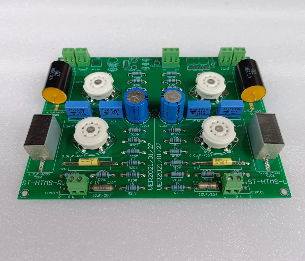 

Refer Hetian Mao Circuit 2AX7 / 12AT7 / 12AU7 Stereo Tube Power Preamplifier Board