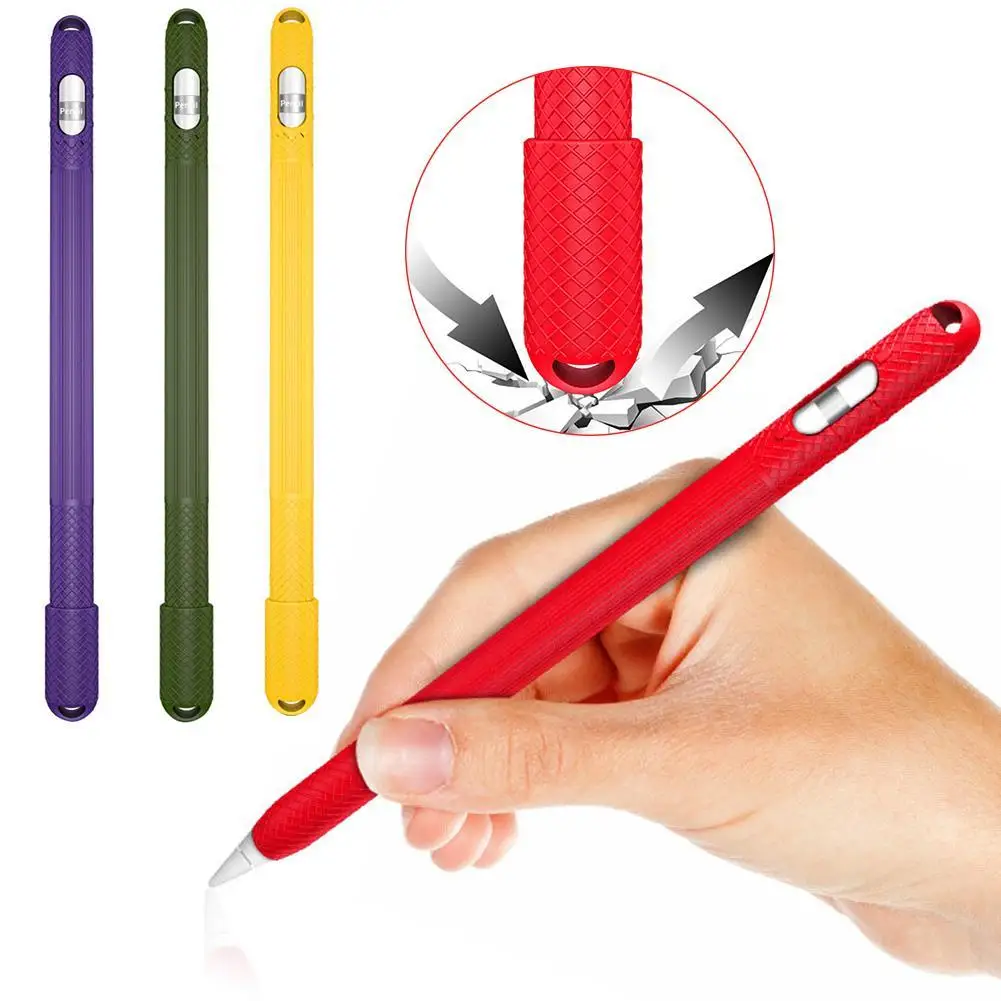 

Non-Slip Stylus Protector Soft Silicone Protective Case Cover Skin for iPad Pencil 1 Gen