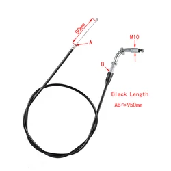 Motorcycle 950mm Throttle Accelerator Cable Wire for Yamaha Dirt Bike Scooter ATV