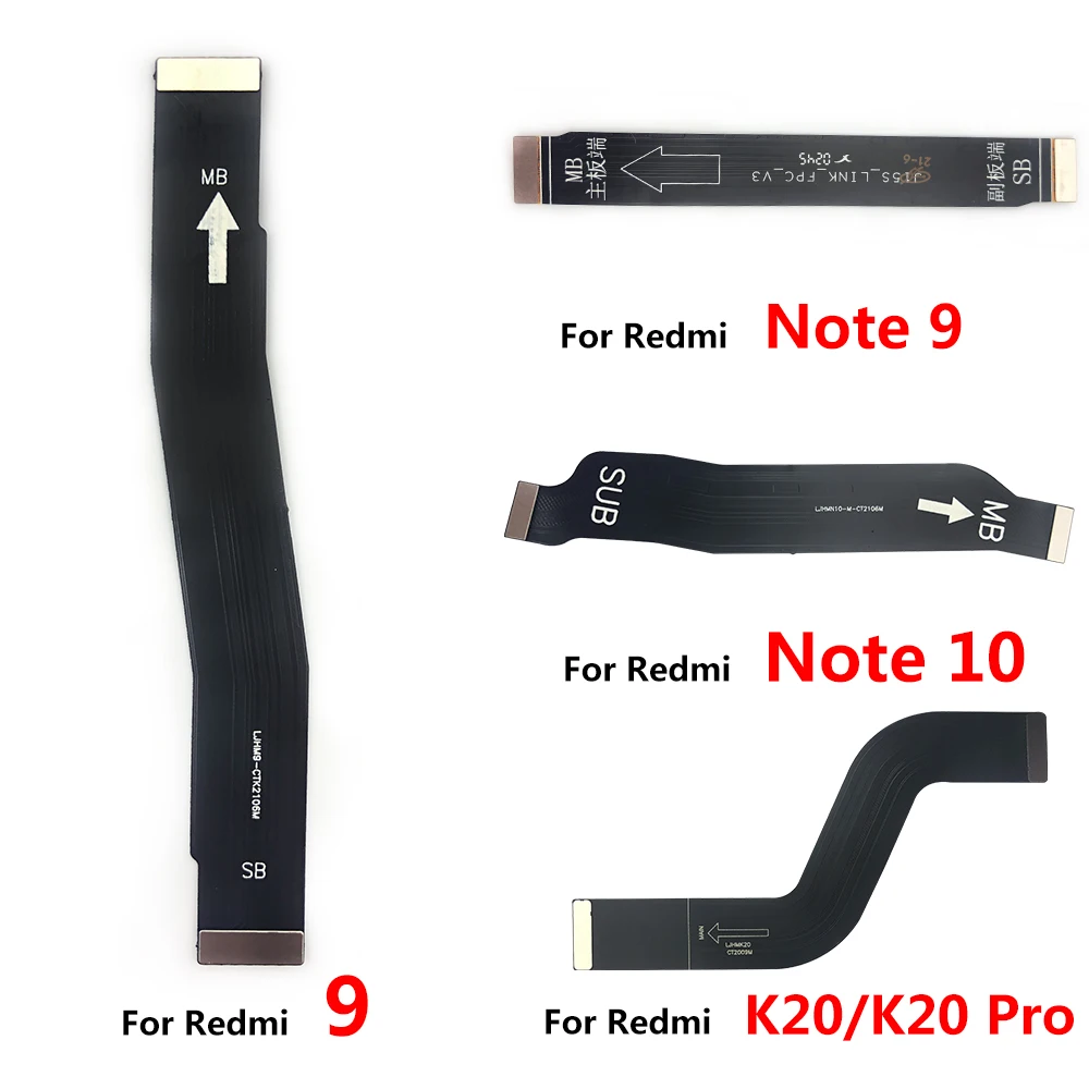 Nowy Kabel Flex Połączeniowy Wyświetlacza LCD z Płytką Główną (FPC) do Xiaomi Redmi Note 3 4 4X 5 5A 6 7 8 9 10 Pro 8T 9S