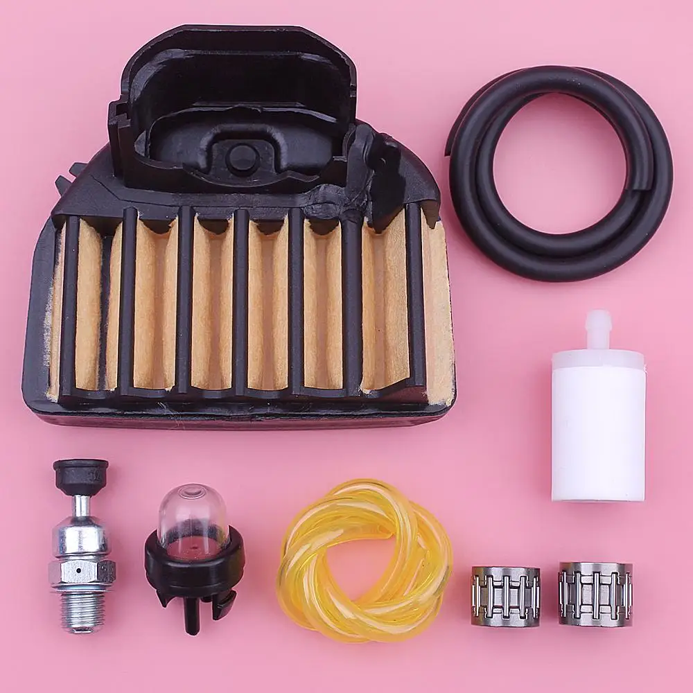 

Air Fuel Filter Line Kit For Husqvarna 455 Rancher 460 Chainsaw 537255702 Decompression Valve w Needle Bearing Primer Bulb
