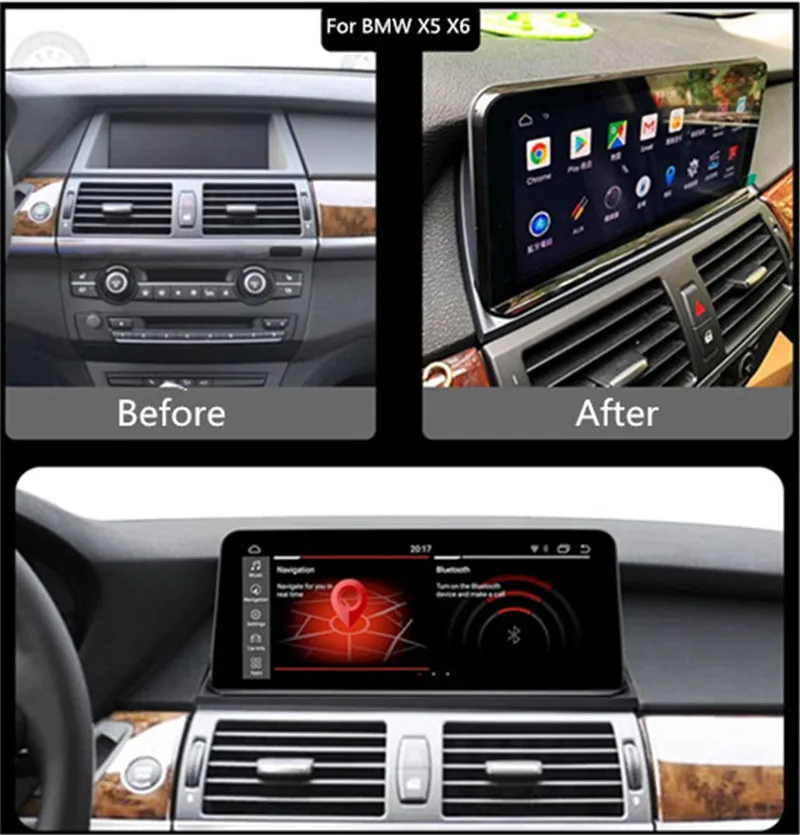 Android car radio for BMW X5 E70/X6 E71 2007-2014 CCC CIC car radio tape recorder dvd carplay multimedia gps navigation Headunit