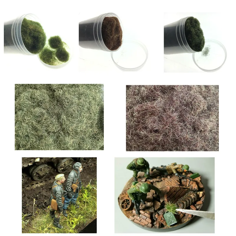 5MM Static Nylon Grass Powder Modeling Hobby Craft Accessory Miniature Scene Model Material Turf Flock Lawn