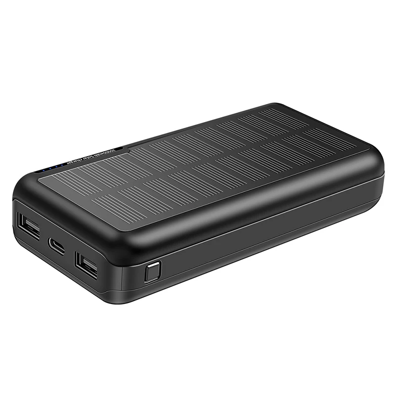 30000mAh Solar Power Bank For Xiaomi Dual USB Portable Charger Powerbank Solar Panel External Battery Camping for iPhone Samsung