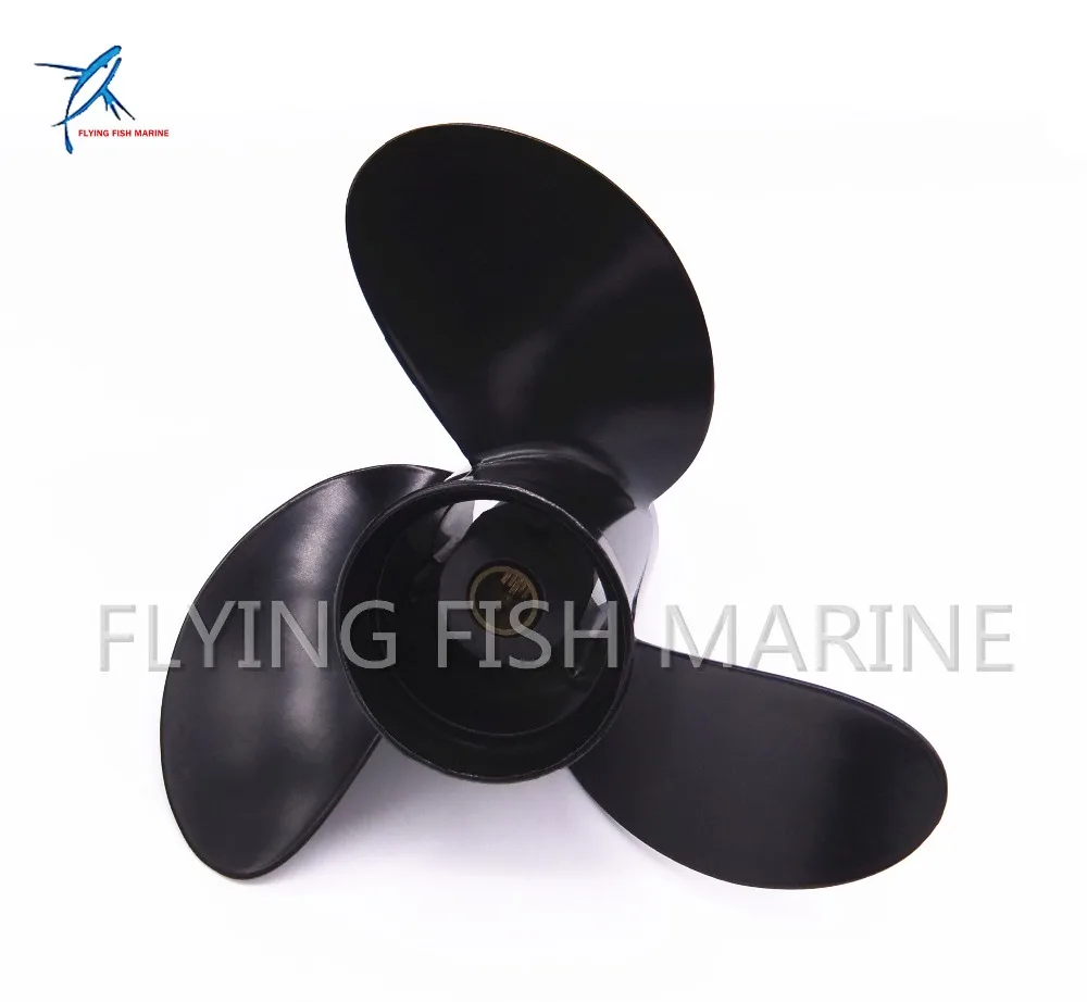 2-Stroke 4-Stroke 8.5x9 Pitch 12 spine Outboard Engine Aluminum Propeller For Tohatsu Nissan 8HP 9.8HP Boat  Motor 8.5 x 9