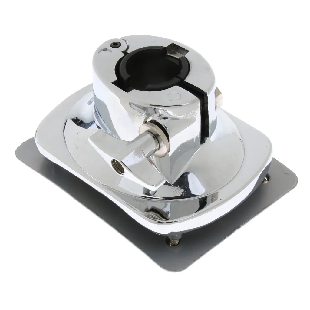 Tooyful Finest Zinc Alloy Floor Tom Drum Leg Bracket Single Hole Silver Percussion Instrument Accessory