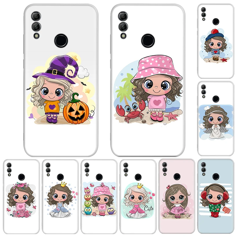 Mouse Baby Mon Girl Love Soft Phone Case For Huawei Honor 10 9 20 Lite Y5 Y6 Y7 Y9 P Smart Z 2019 8A Pro 8X 8S 7A 7X 9X Coque