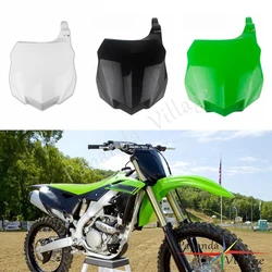 MX Enduro Racing Motocross PP Plastic Front Number Plate For Kawasaki KX250F KX450F KXF 250/450 F 2013 2014 2015 2016 Dirt Bike