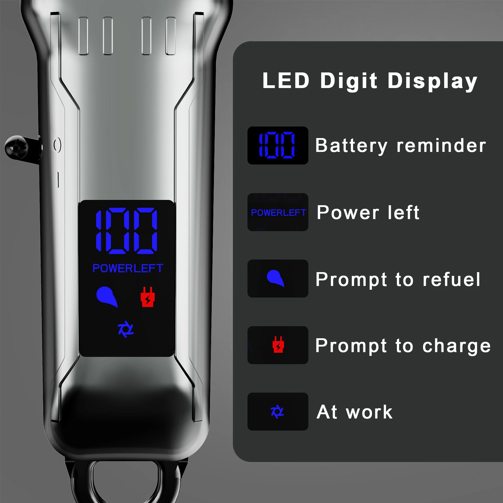 HATTEKER Electric Hair Clipper Professional Mens Hair Trimmer Baber USB Cordless Hair Machine Hairdressing Cape Set