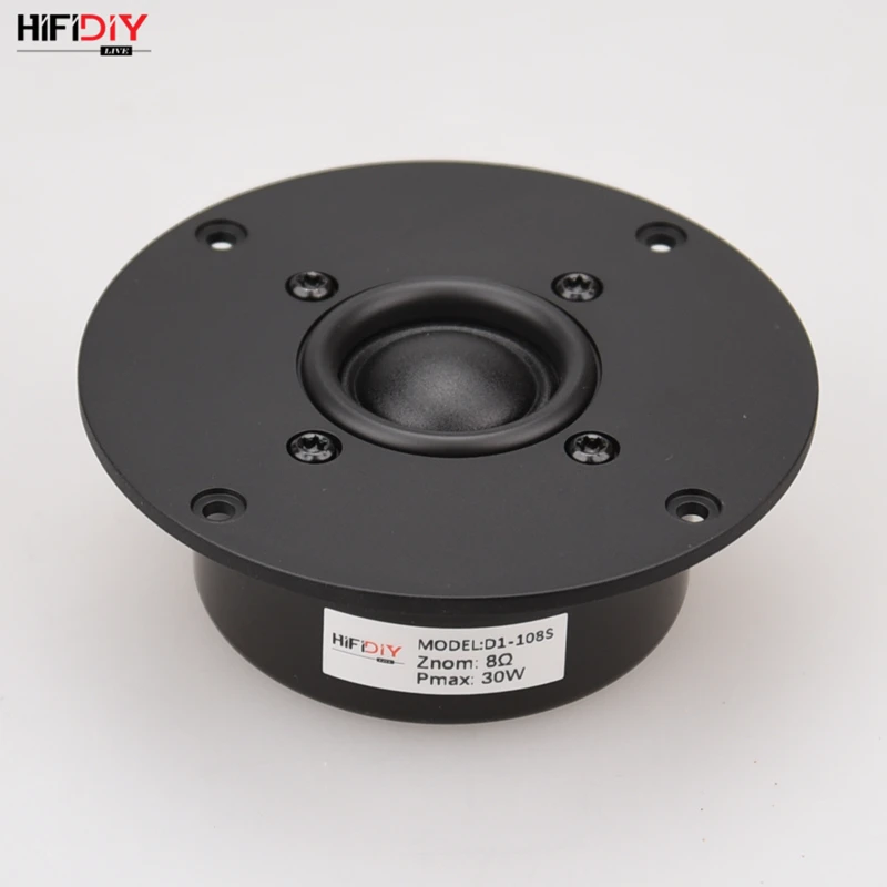 HIFIDIY LIVE 4 4.25 Inch HI-FI AUDIO Tweeter Speaker Unit Black Silk membrane 8OHM 30W ATreble Loudspeaker D1-103S D1-108S