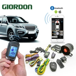 100M Programmable Shock Warning 2 Way Car Alarm System With Remote Engine Start Starter Tilt Sensor Colorful LCD Display