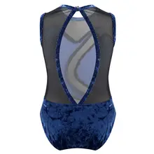 Kids Sleeveless Ballet Leotard with Mesh Back #3