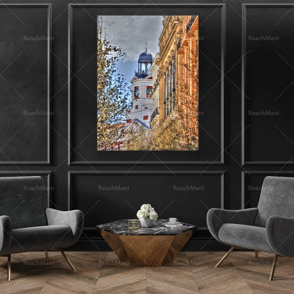 Madrid Printed photography of Puerta del Sol, Photography of Bear and Madroño, Urban travel pster of Madrid Spain, travel print
