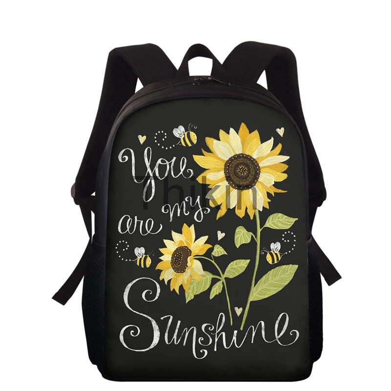 

Sunflowers Print Girls School Bags 2021 New Students Backpack Book Bags For Teenage Girls Bolsa Infantil Menina