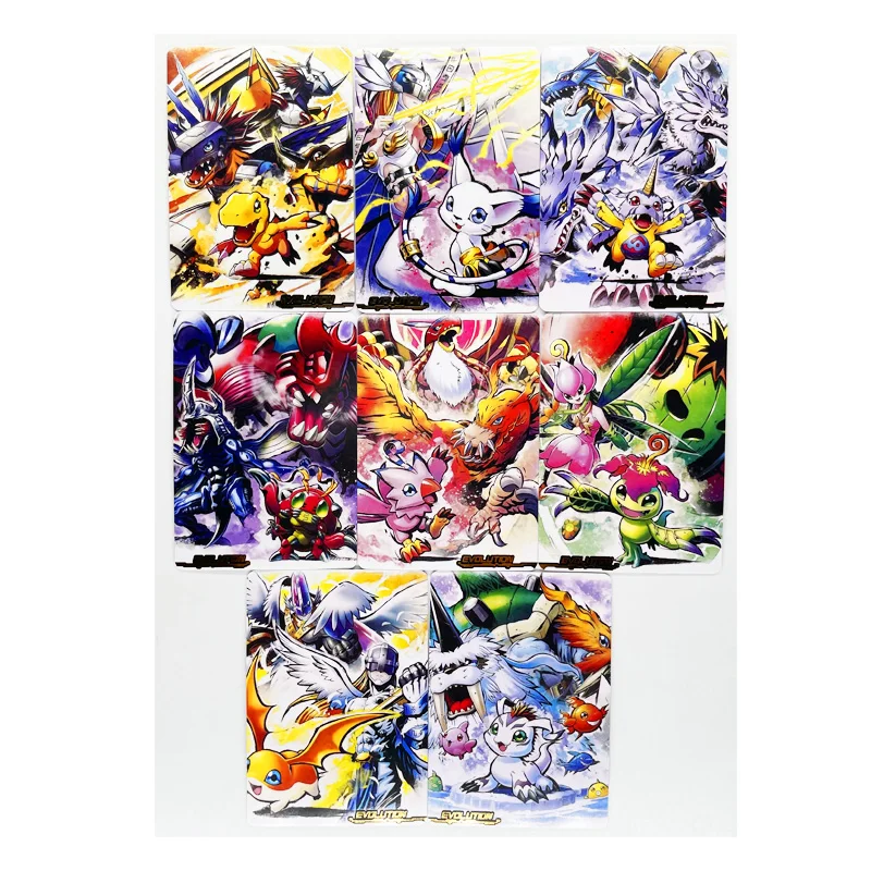 

8pcs/set Digimon Digital Monster Toys Hobbies Hobby Collectibles Game Collection Anime Cards