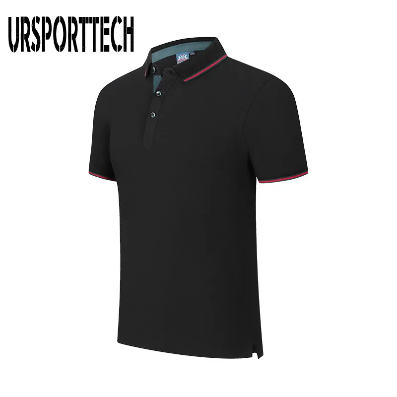 

Summer Classic Polo Shirt Men Cotton Solid Short Sleeve Tee Shirt Breathable Camisa Masculina Polo Hombre Jerseys Golftennis 4XL