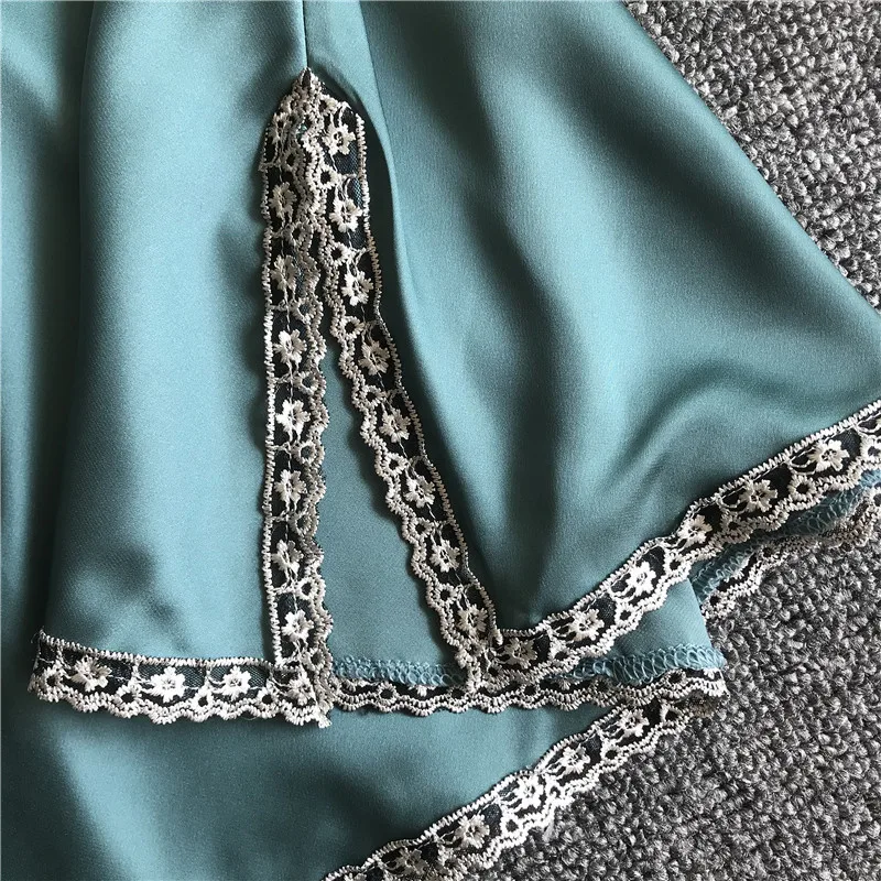 Babydoll Nightdresses Blue Homewear Cute Sleepshirts Women Nightdress Female Sexy Sling Nightgowns Ladies Lingerie Sleepdress