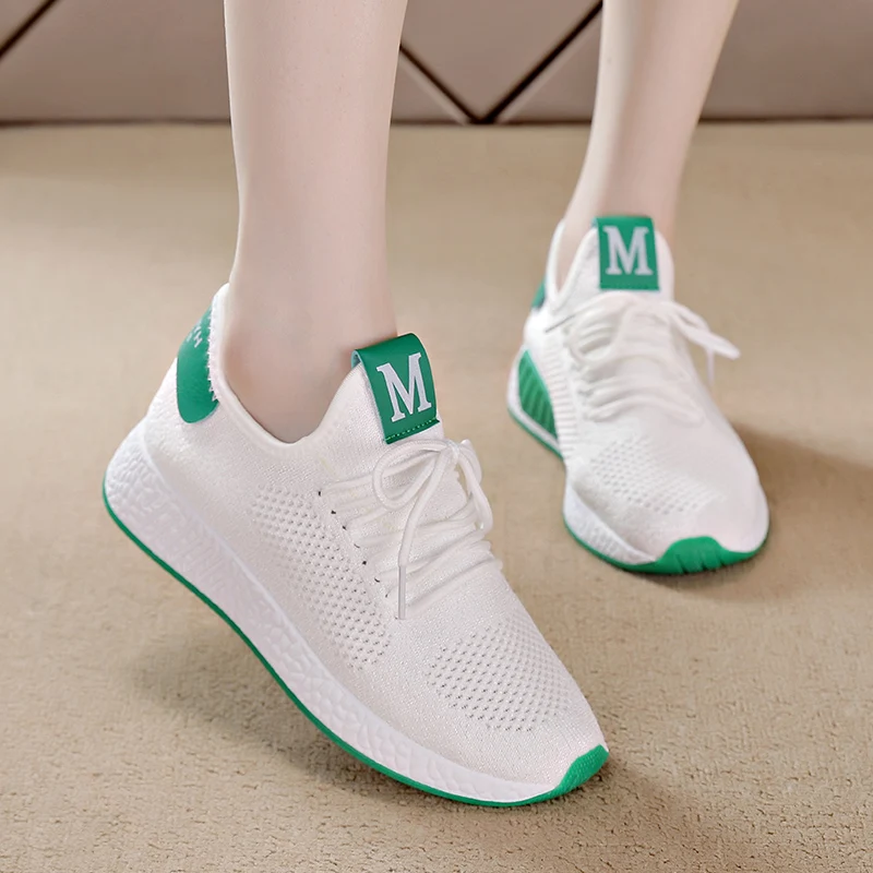 Tenis Mujer kadın için 2021 Tenis ayakkabıları yeni nefes örgü Sneakers kadın platformu Shoes Femme Jogging koşu eğitmenler