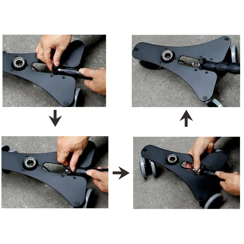 Handheld Dual Camera Car Bottom Detector Endoscope 1080P 6 Led 7 Inch Lcd Industrial Endoscope For Auto Repair Tools