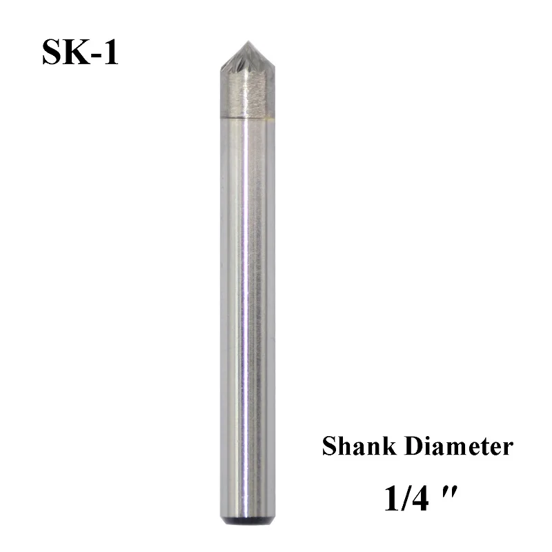 

SK-1 Tungsten Carbide Burr Rotary File 90 Degree Angle Shape Double Cut with 1/4''Shank for Die Grinder Drill Bit